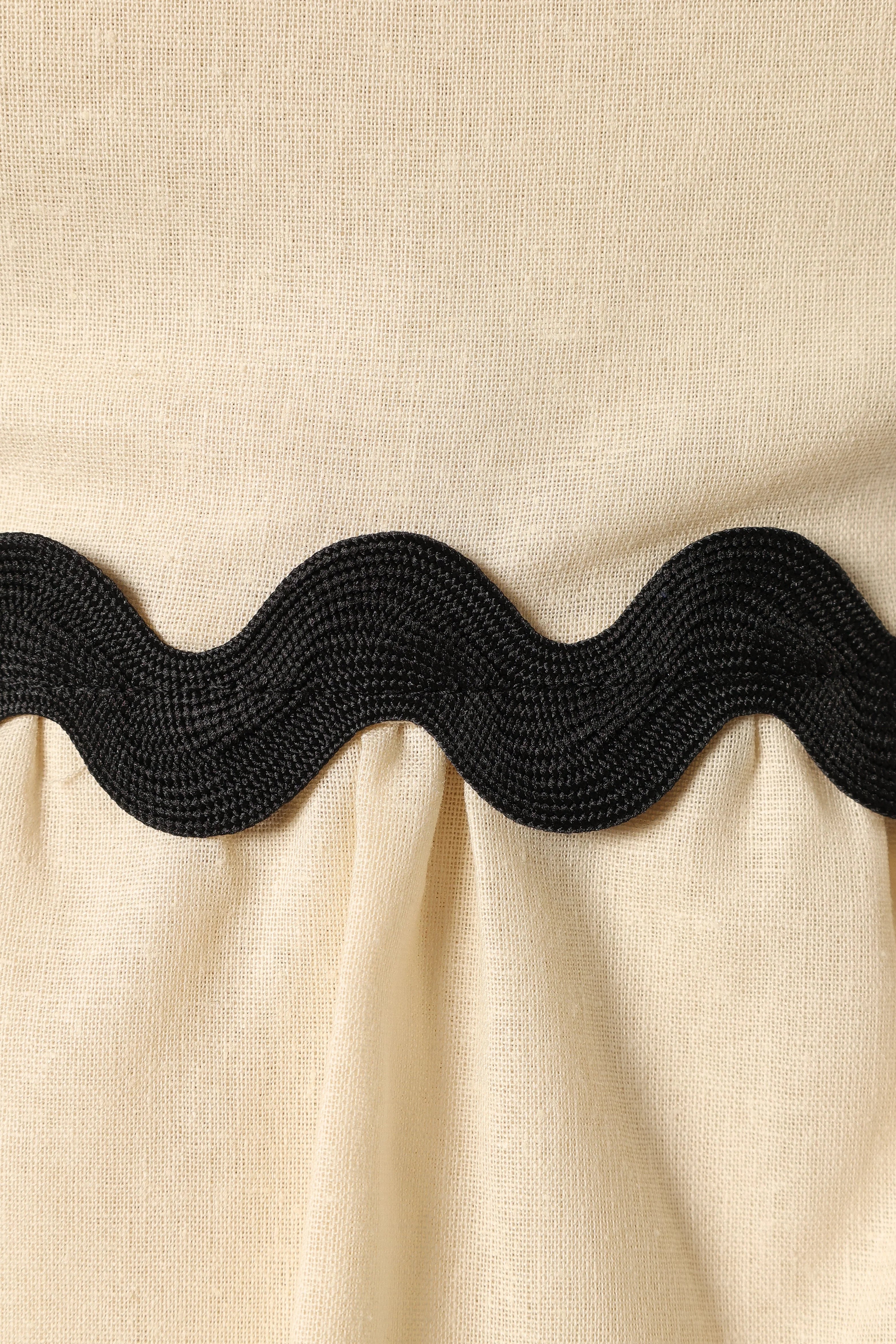 Mollymook Top - Cream Black