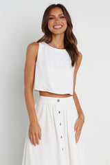 Sutton Top - White
