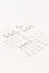 Laina Hair Pins - Pearl