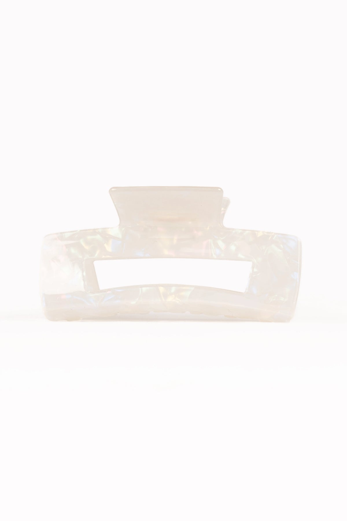Jennifer Hair Clip - White/Silver