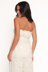 Robin Strapless Top - White
