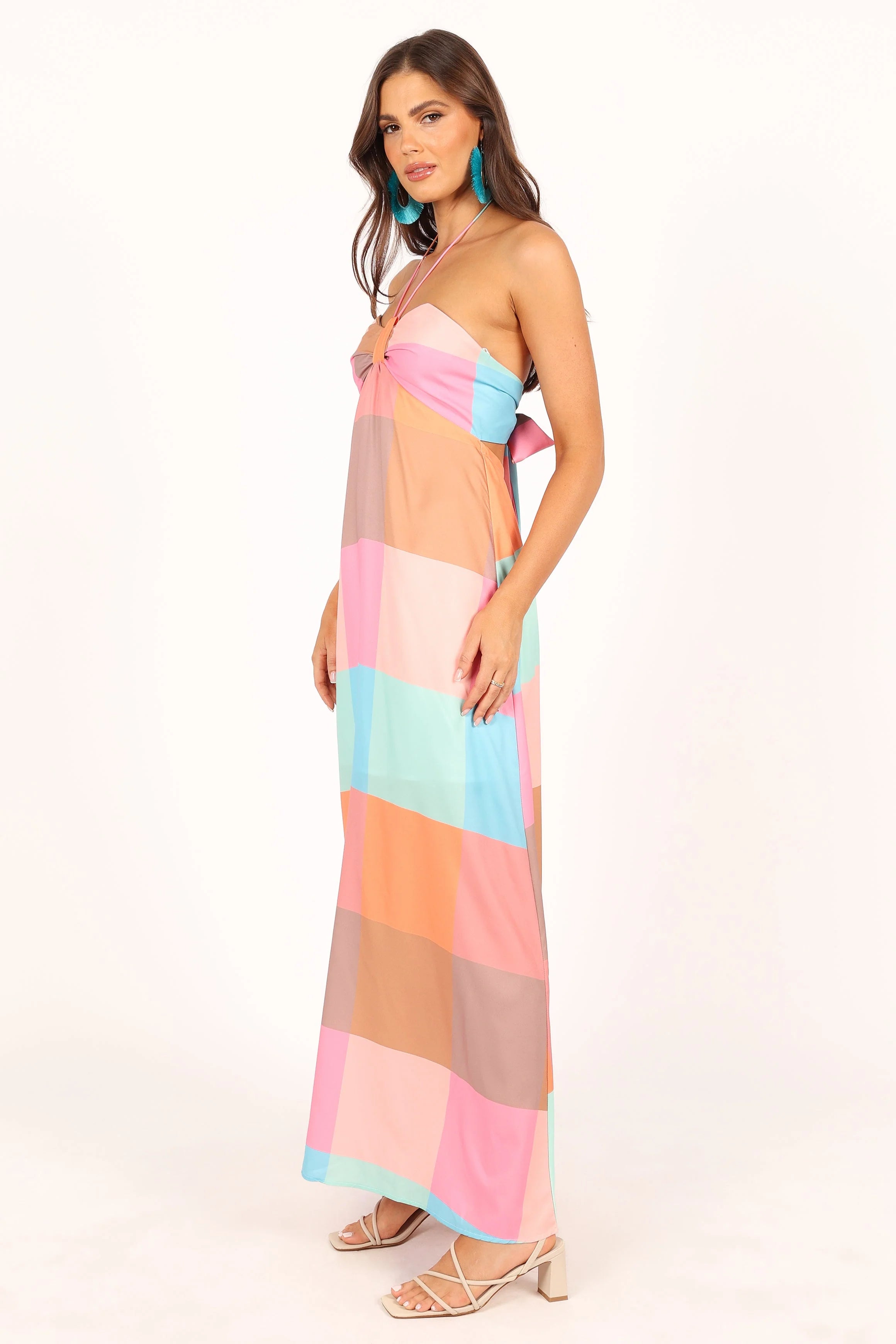 Sundae Halterneck Maxi Dress - Multicoloured