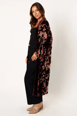 Lennon Velvet Duster - Floral