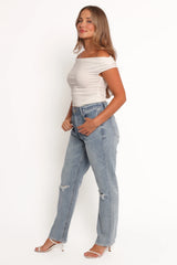 Willa High Rise Straight Leg Jeans - Rogue