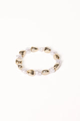 Phoenix Bracelet - Gold/Pearl