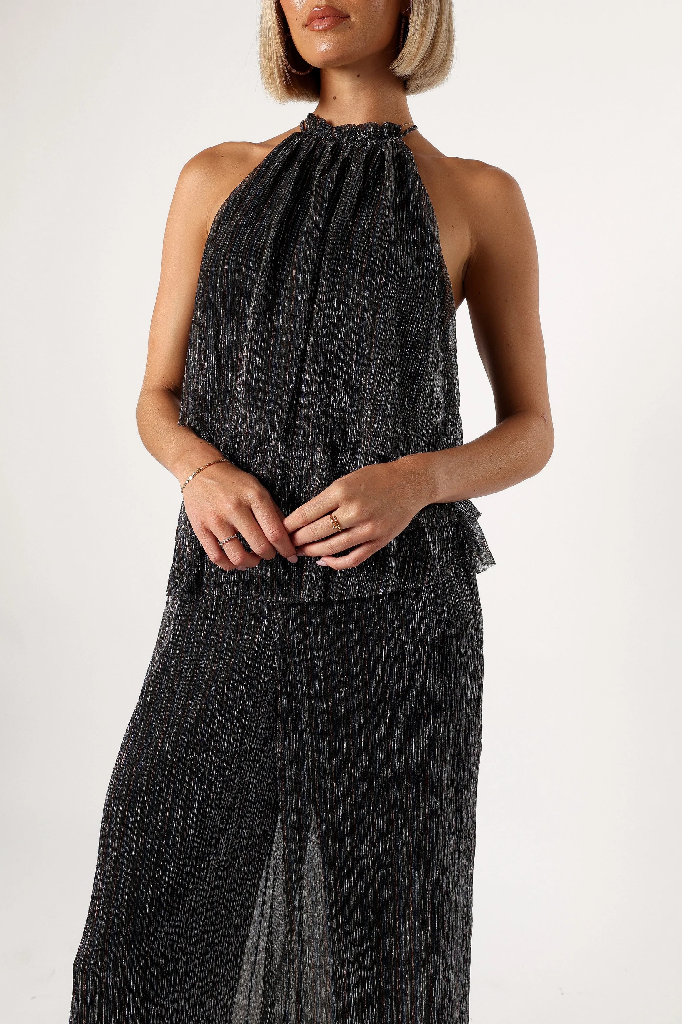 Elly Halter Jumpsuit - Black