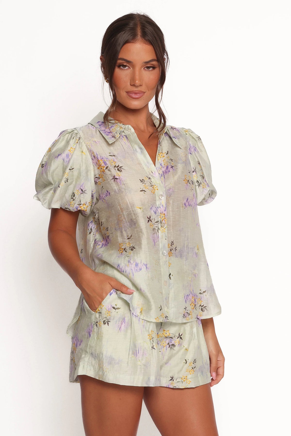 Mimii Short Set - Light Sage