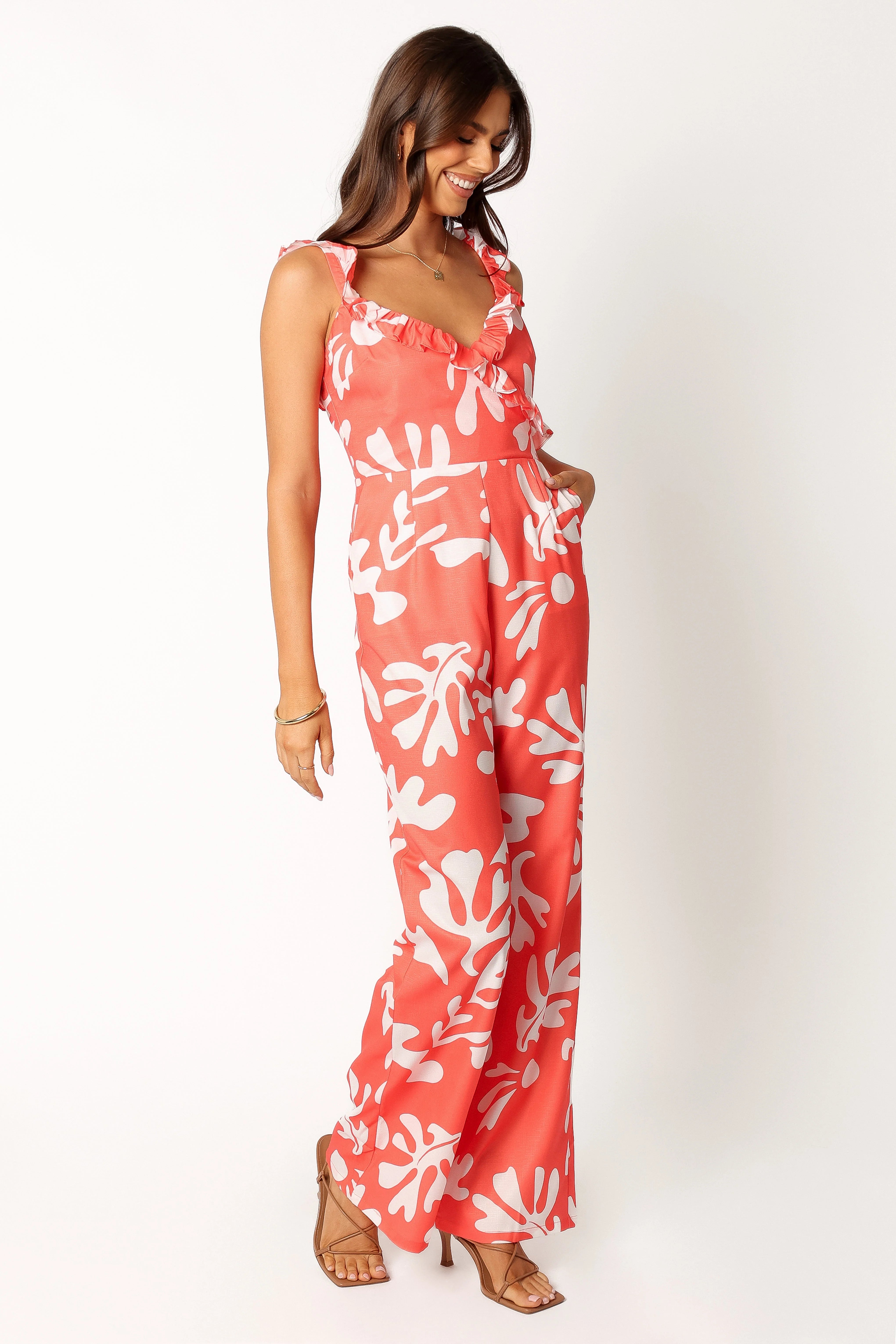 Payton Jumpsuit - Melon White