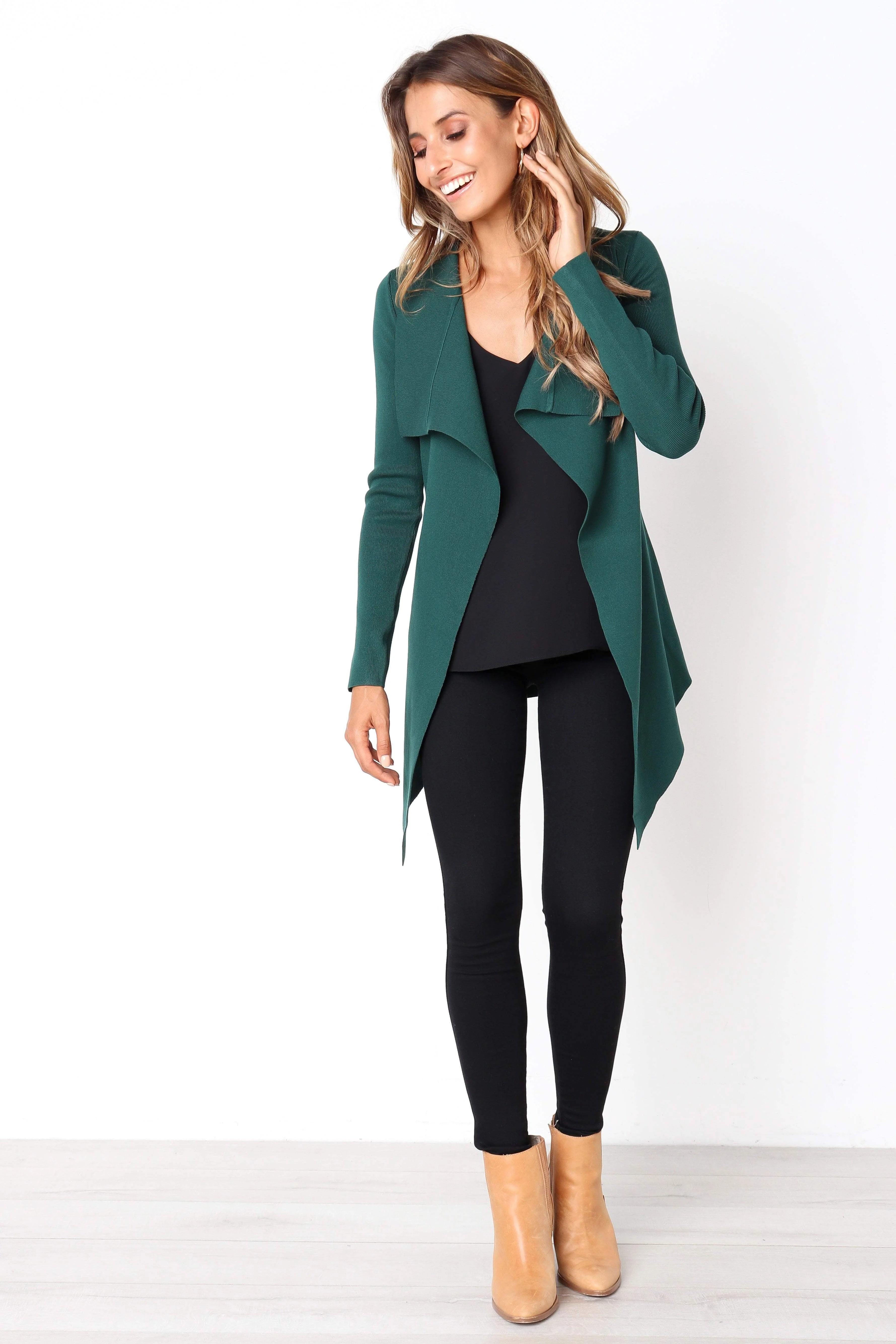 Zimmer Cardigan - Forest Green