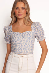 Noel Cotton Top - Parisian Bloom