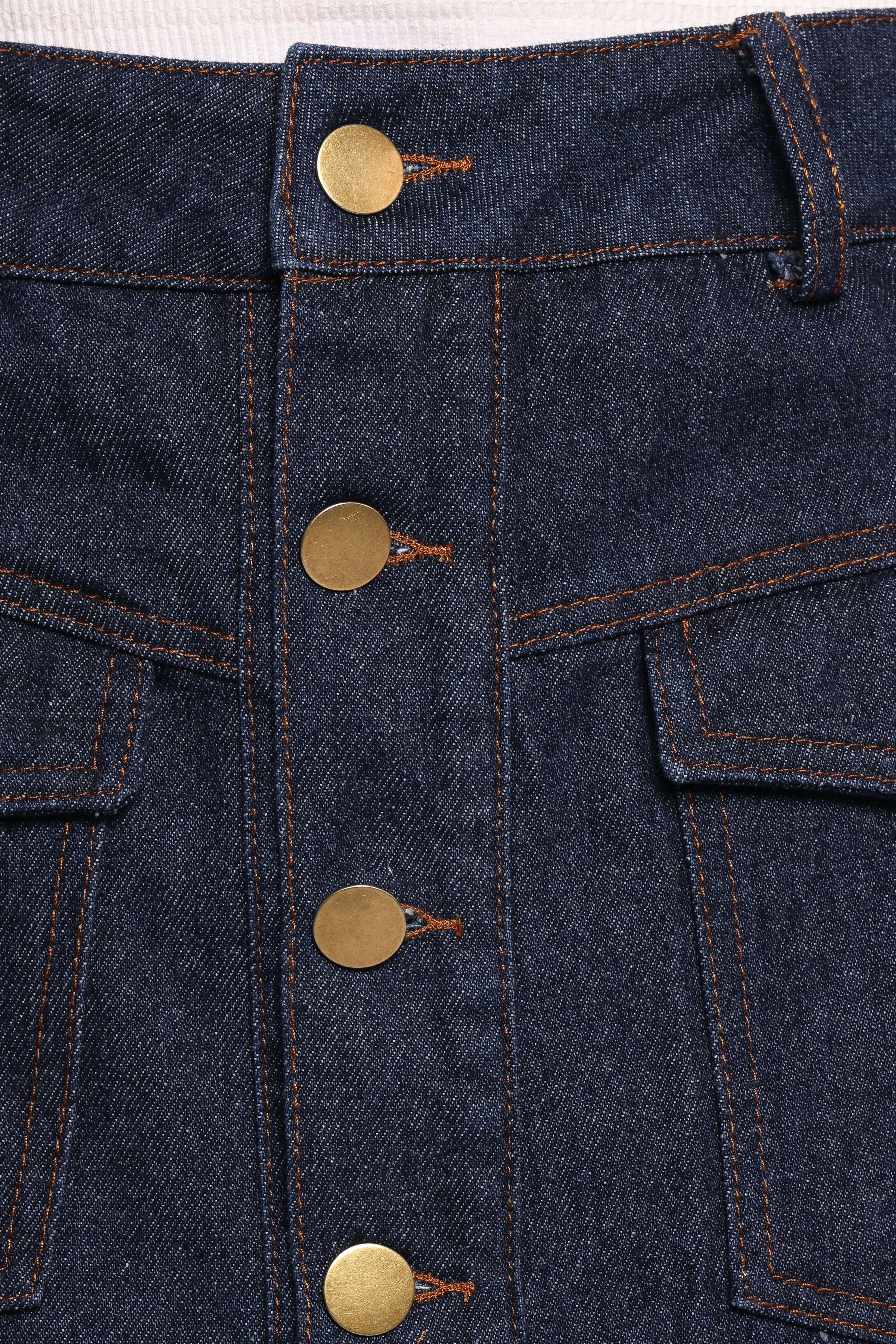 Presley Denim Skort - Dark Denim