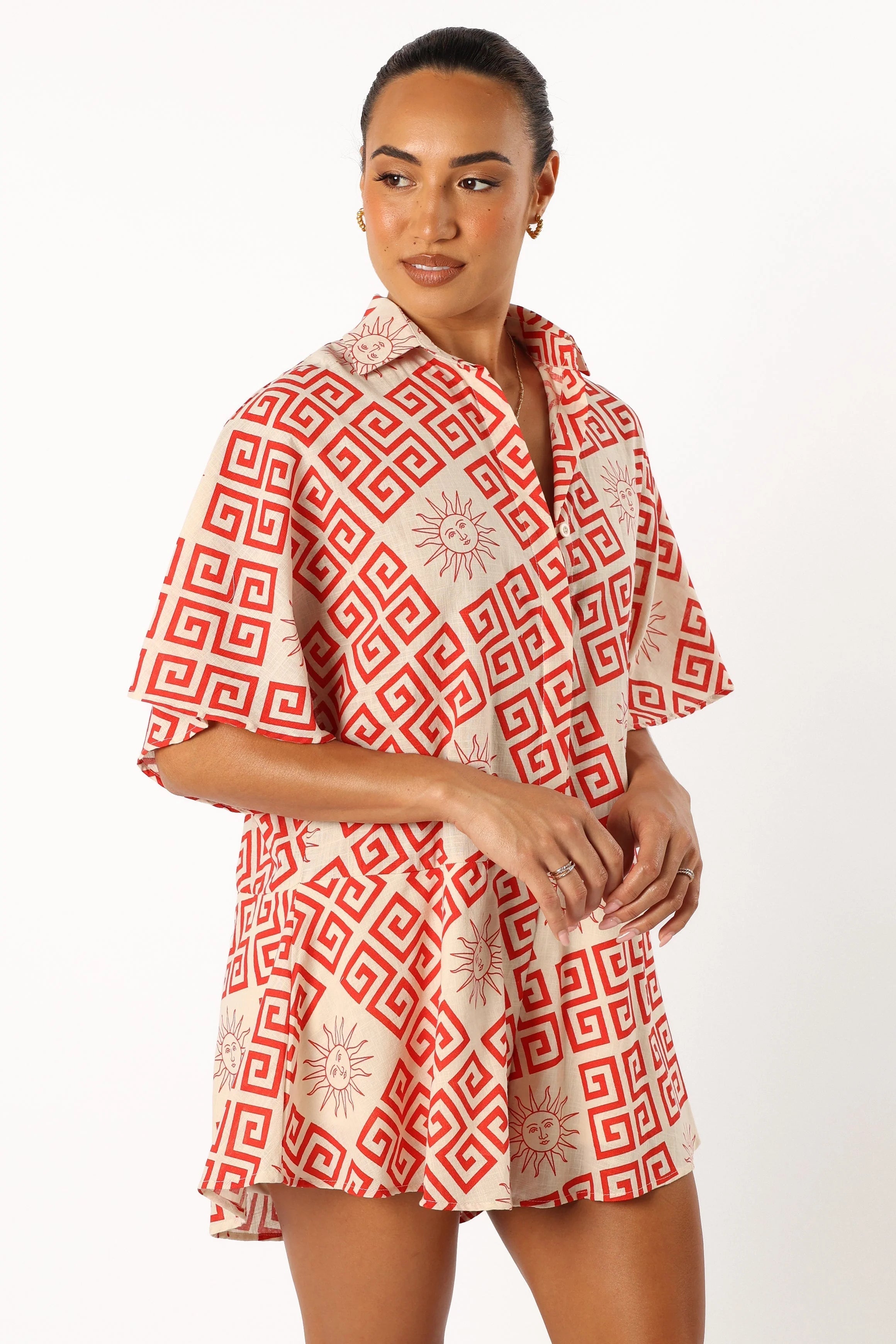 Sebastian Romper - Beige Red