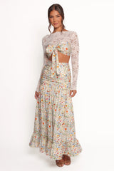 Dara Maxi Skirt - Garden Floral