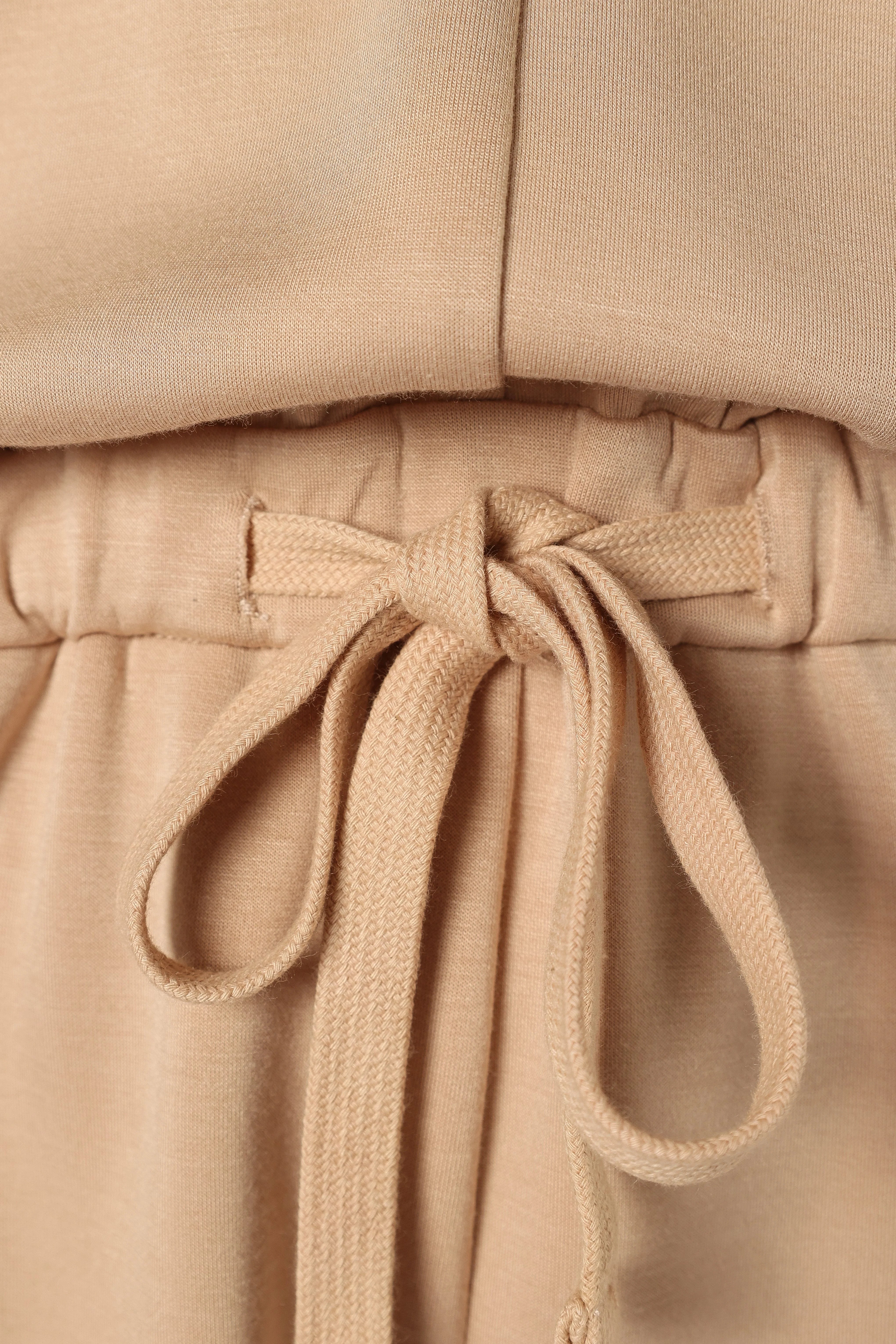 Peri Sweater Romper - Tan