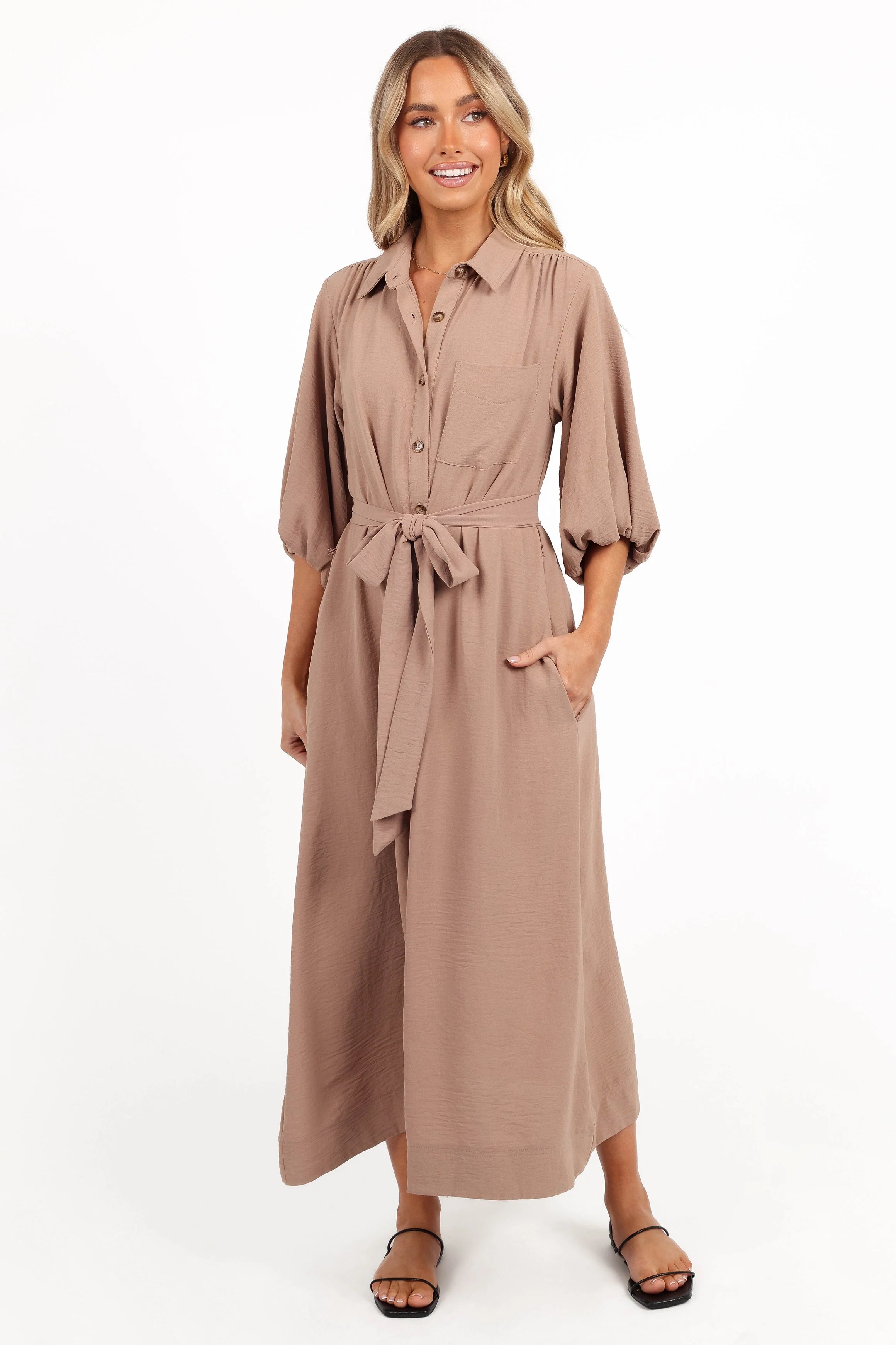 Zanita Midi Dress - Toast