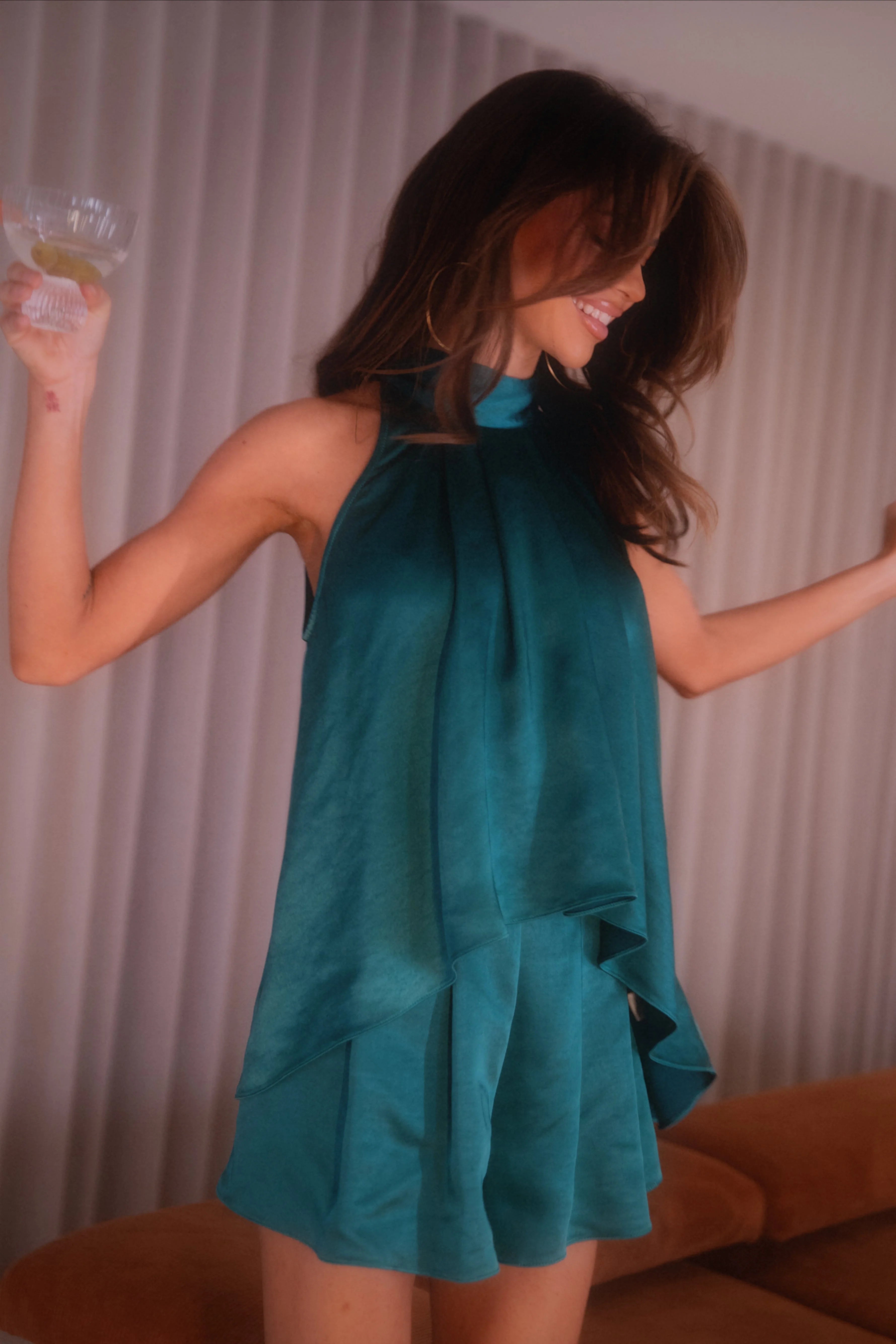 Phoebe Short Set - Teal Green