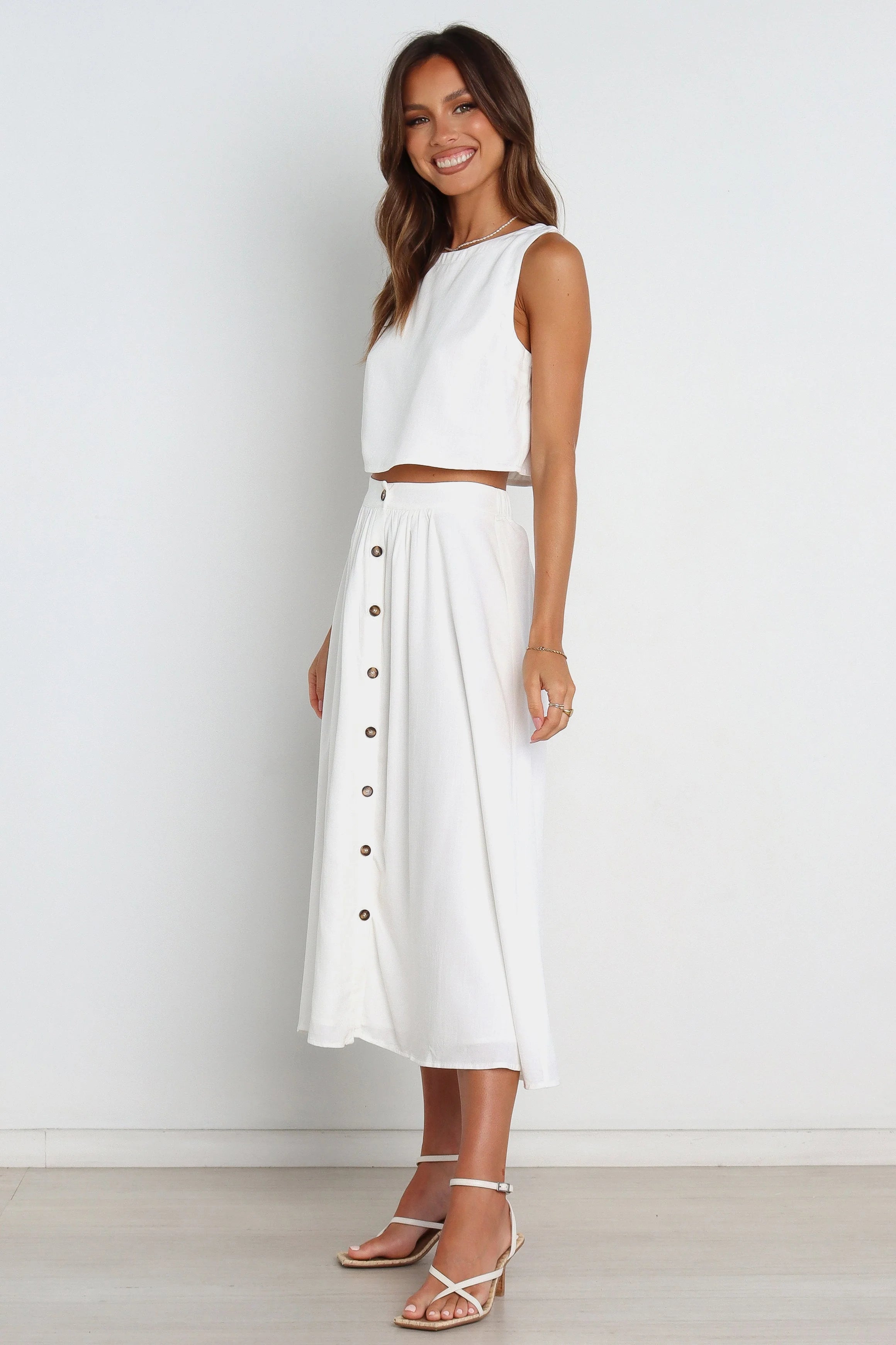 Sutton Top - White
