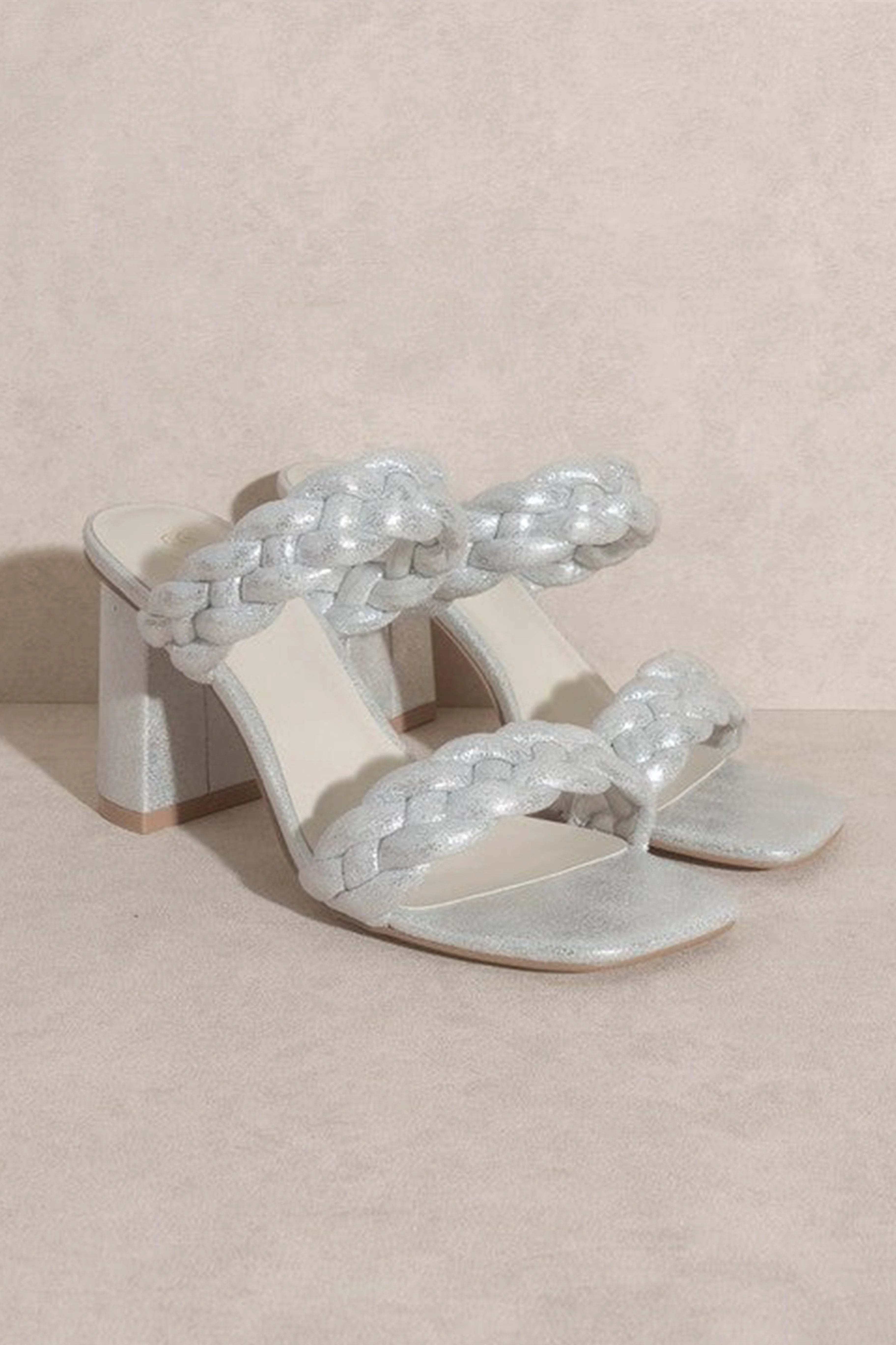 Savannah Metallic Heel - Silver