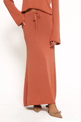 Rooney Knit Skirt - Cinnamon