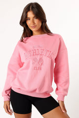 Cora Athletic Sweatshirt - Pink
