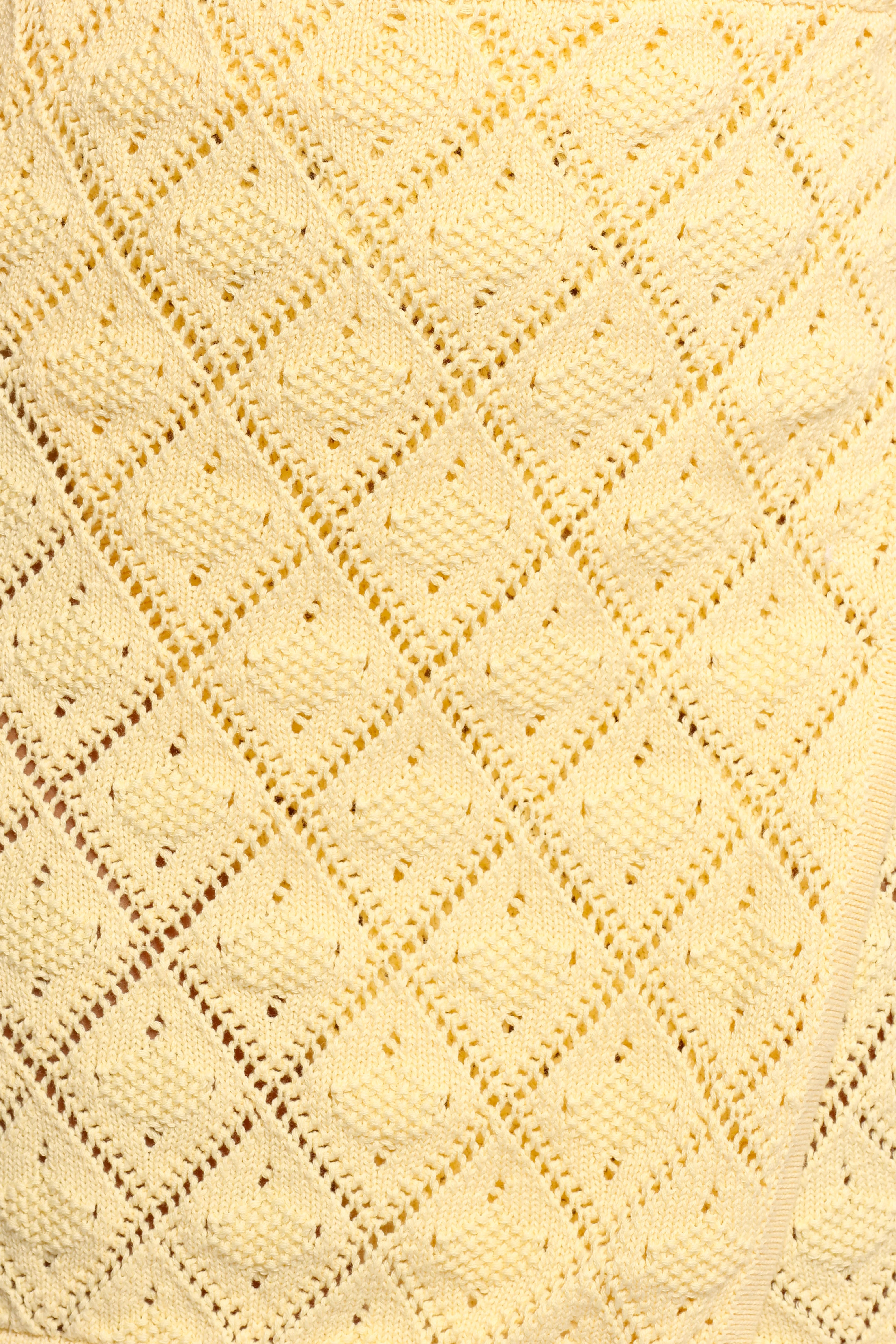 Palma Knit Mini Skirt - Butter Yellow