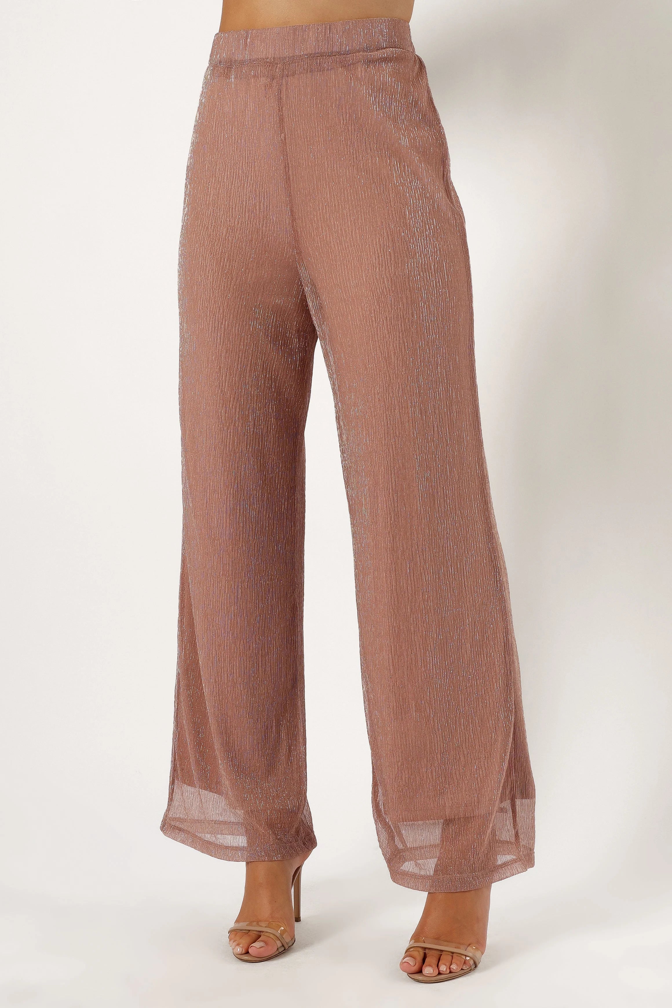 Ramona Wide Leg Pants - Rose