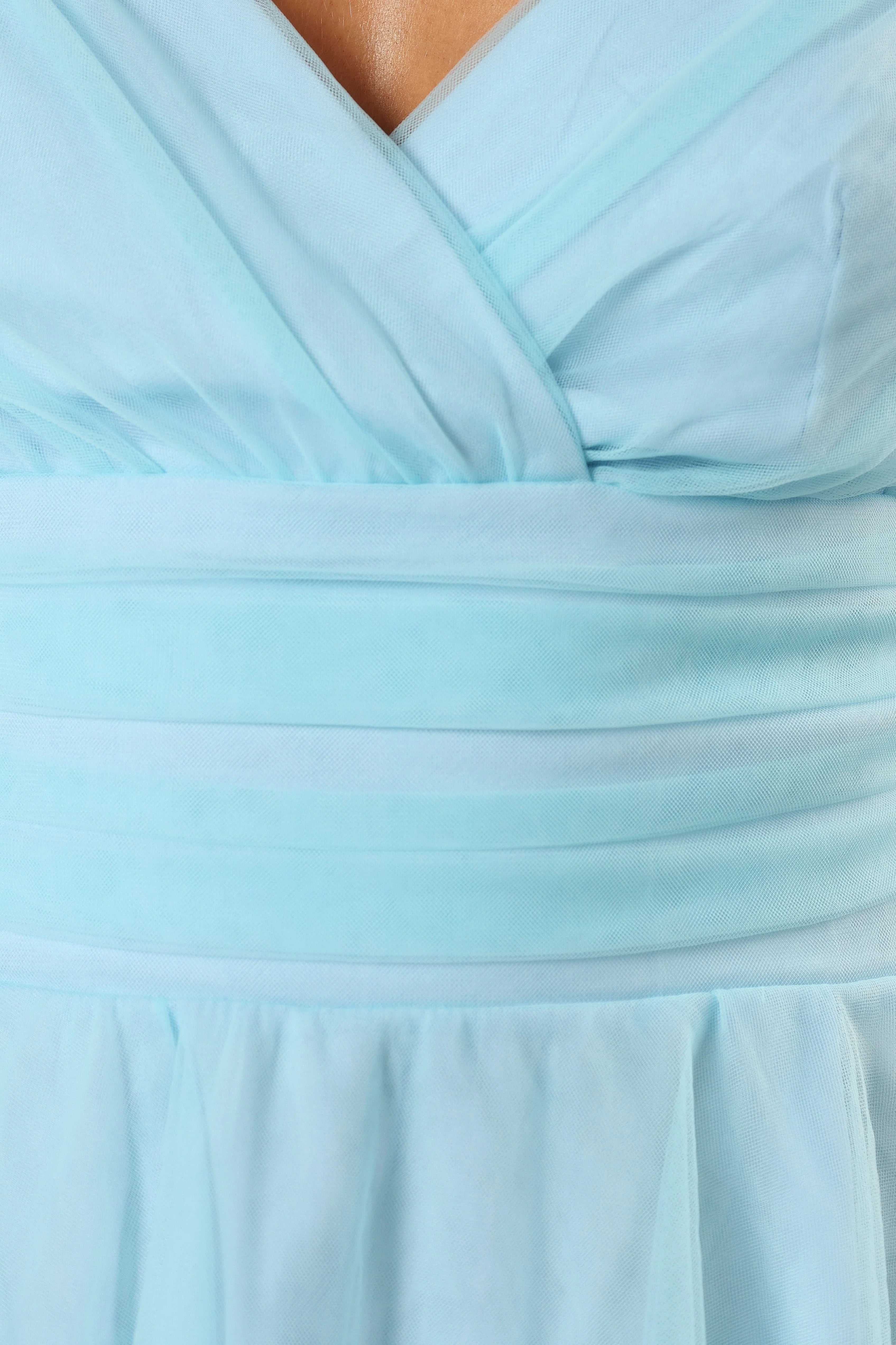 Kienna Tulle Mini Dress - Blue