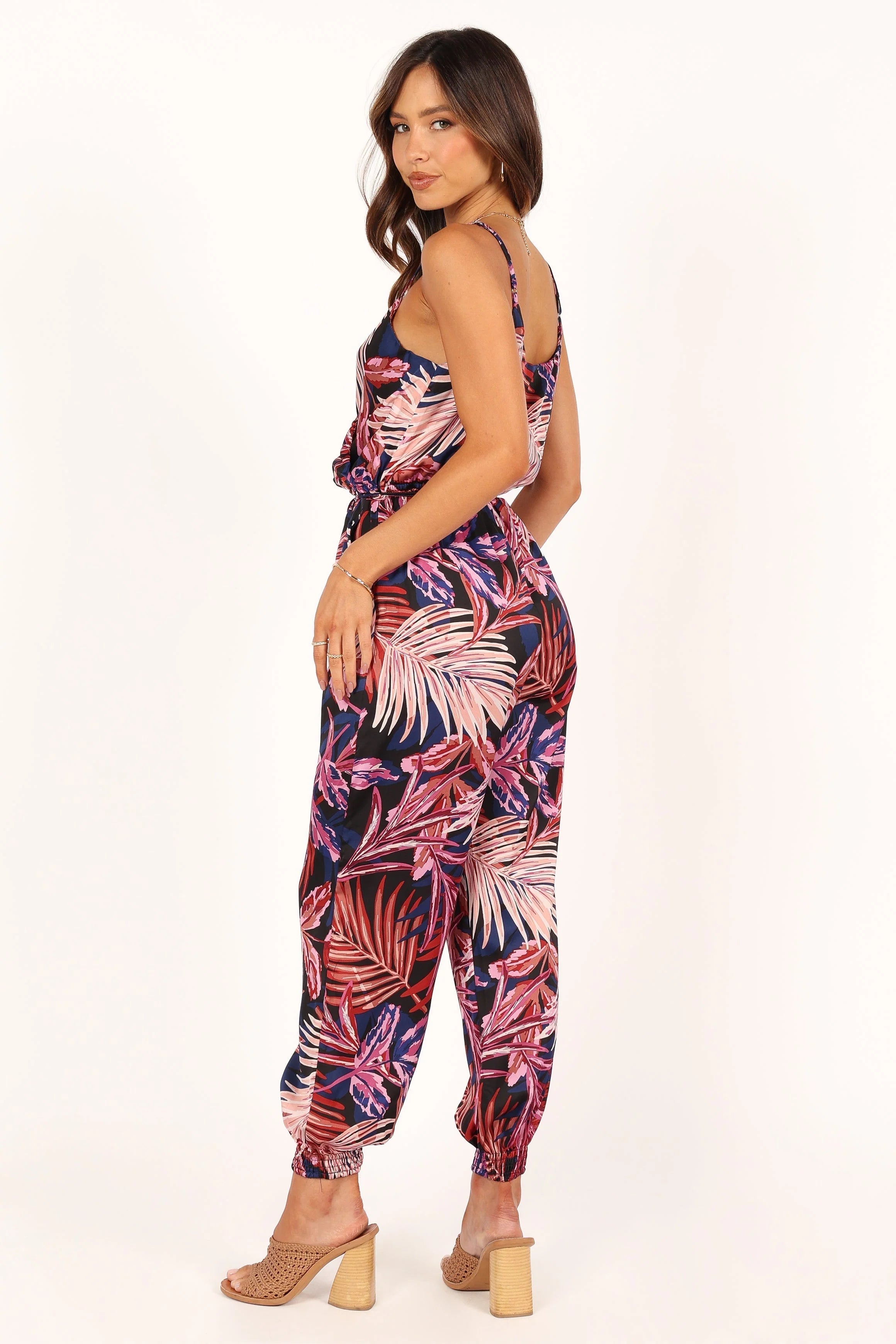 Praiano Jumpsuit - Palm Print