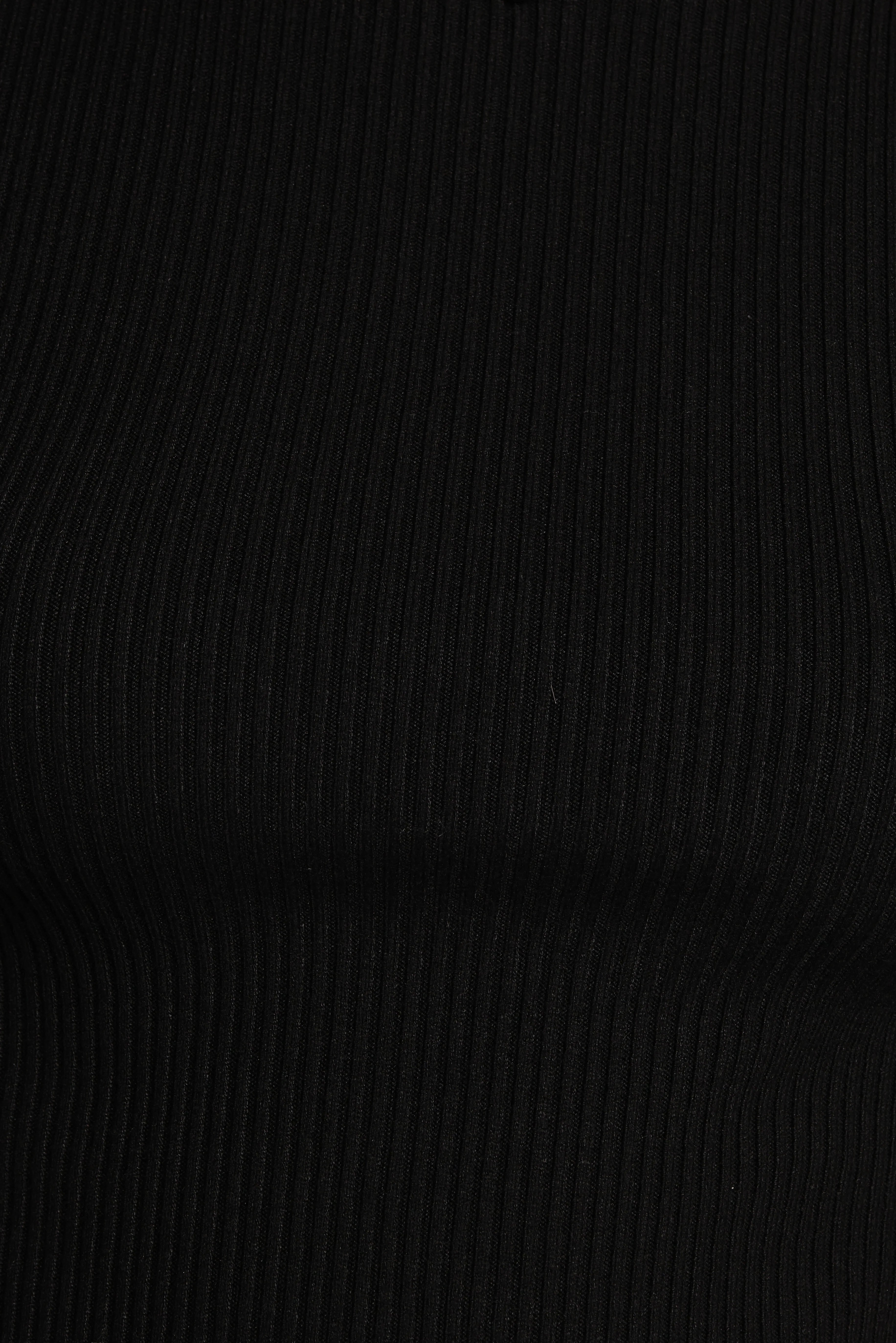 Kya Short Sleeve Knit Top - Black