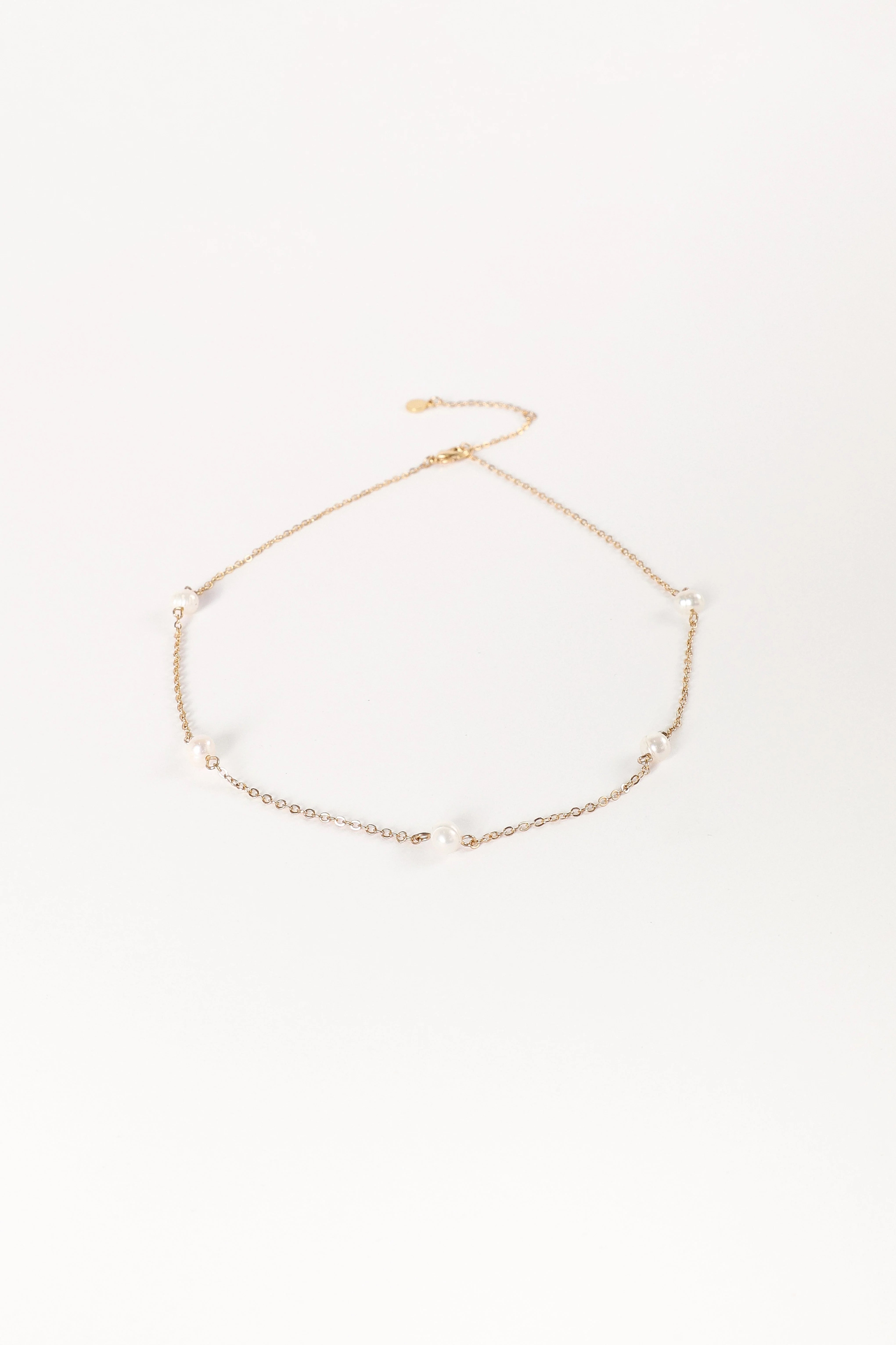 Kealy Pearl Necklace - Gold