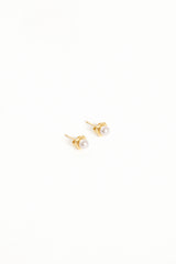 Helene Stud Earrings - Gold/Pearl