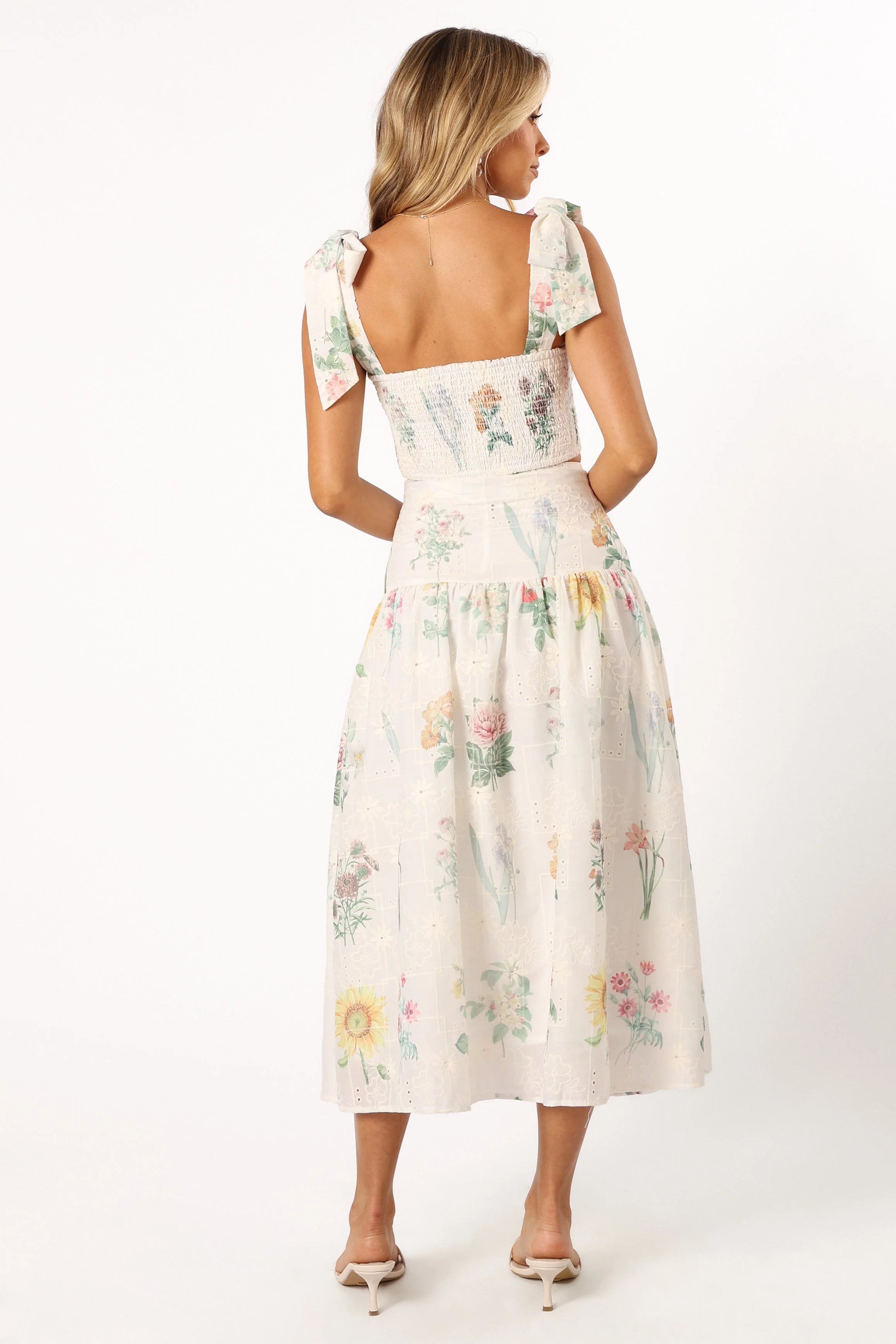 Kara Two Piece Set - White Floral