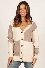Millie Large Check Cardigan - Multi