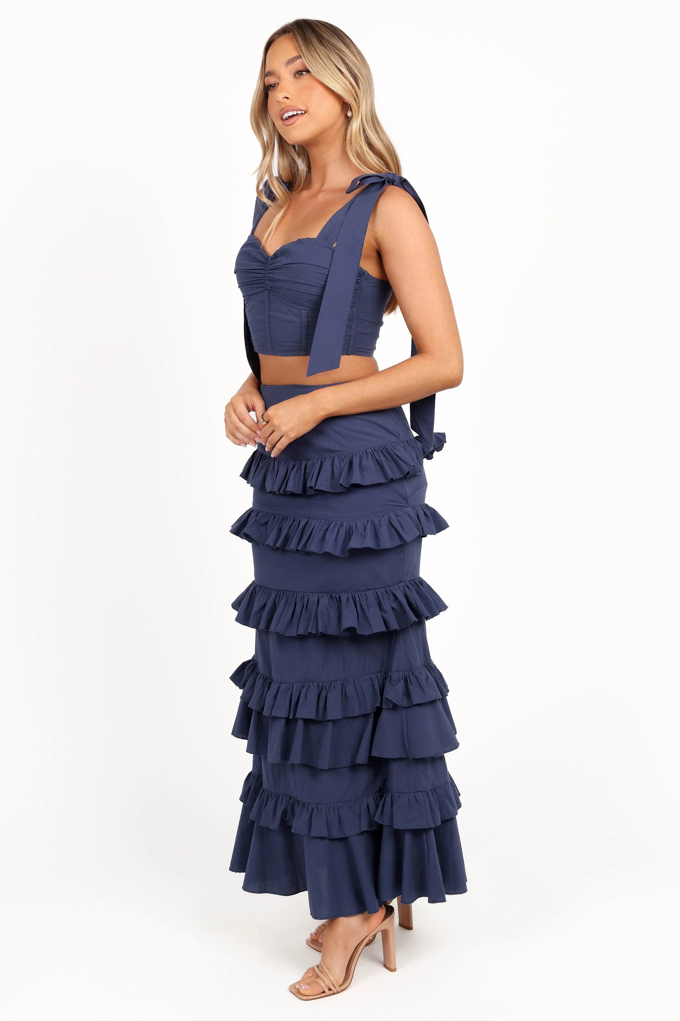 Tia Two Piece Set - Navy