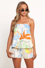 Lila Short Set - White Multi