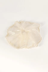 Astoria Pearl Hair Tie - Black Cream