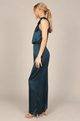 Savannah One Shoulder Jumpsuit - Teal