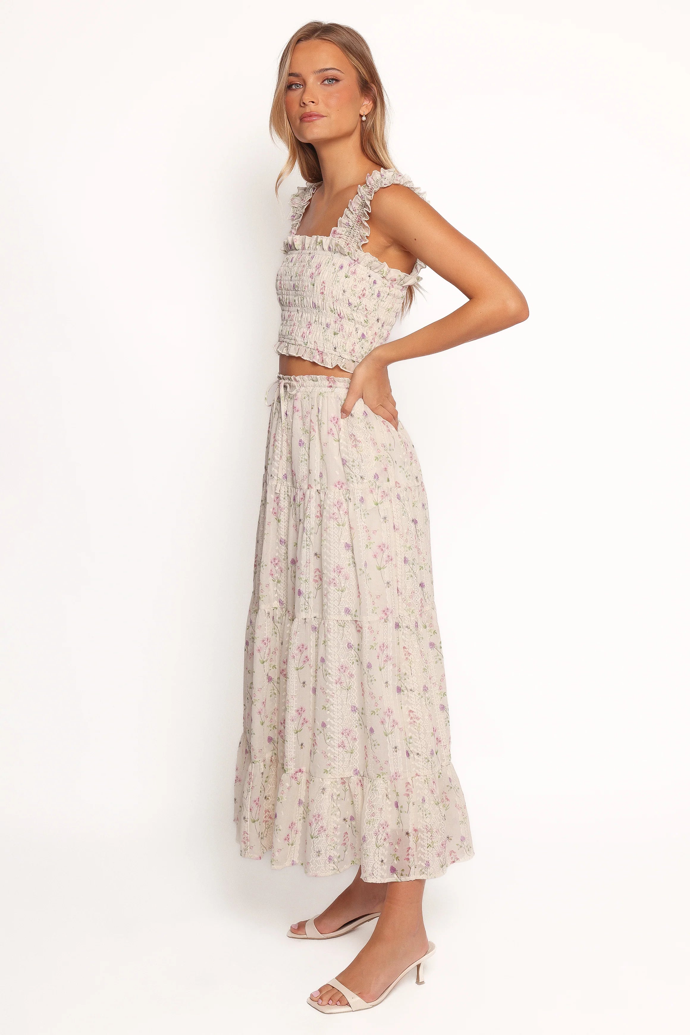Amberlyn Sleeveless Top - Pink Floral