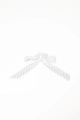 Cass Bow Scrunchie - White