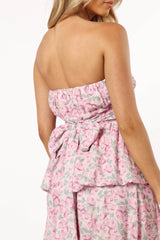 Kingsley Mini Ruffle Dress - Pink Purple
