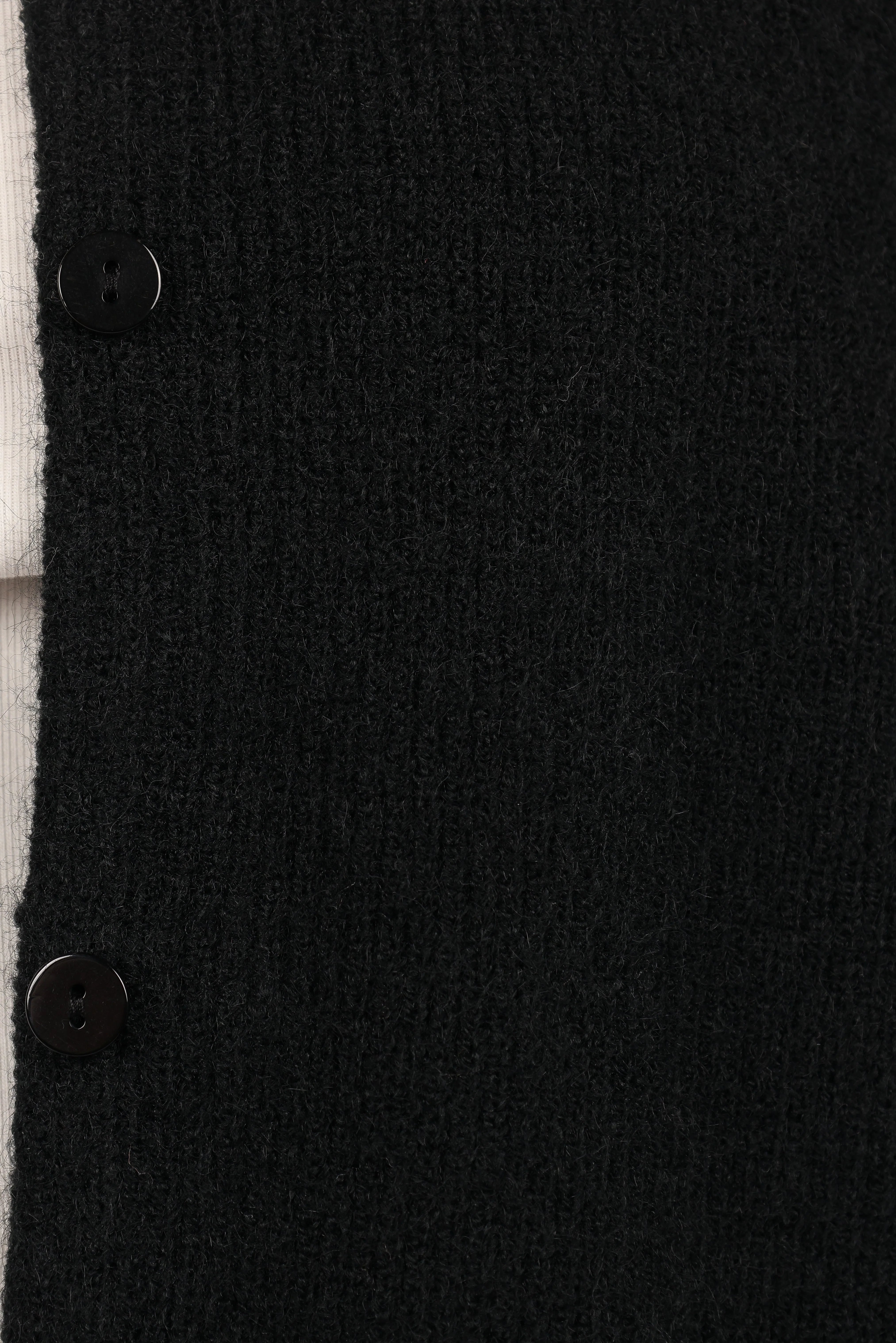 Astor Classic Button Up Cardigan - Black