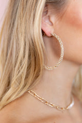 Vivian Hoop Earrings - Gold