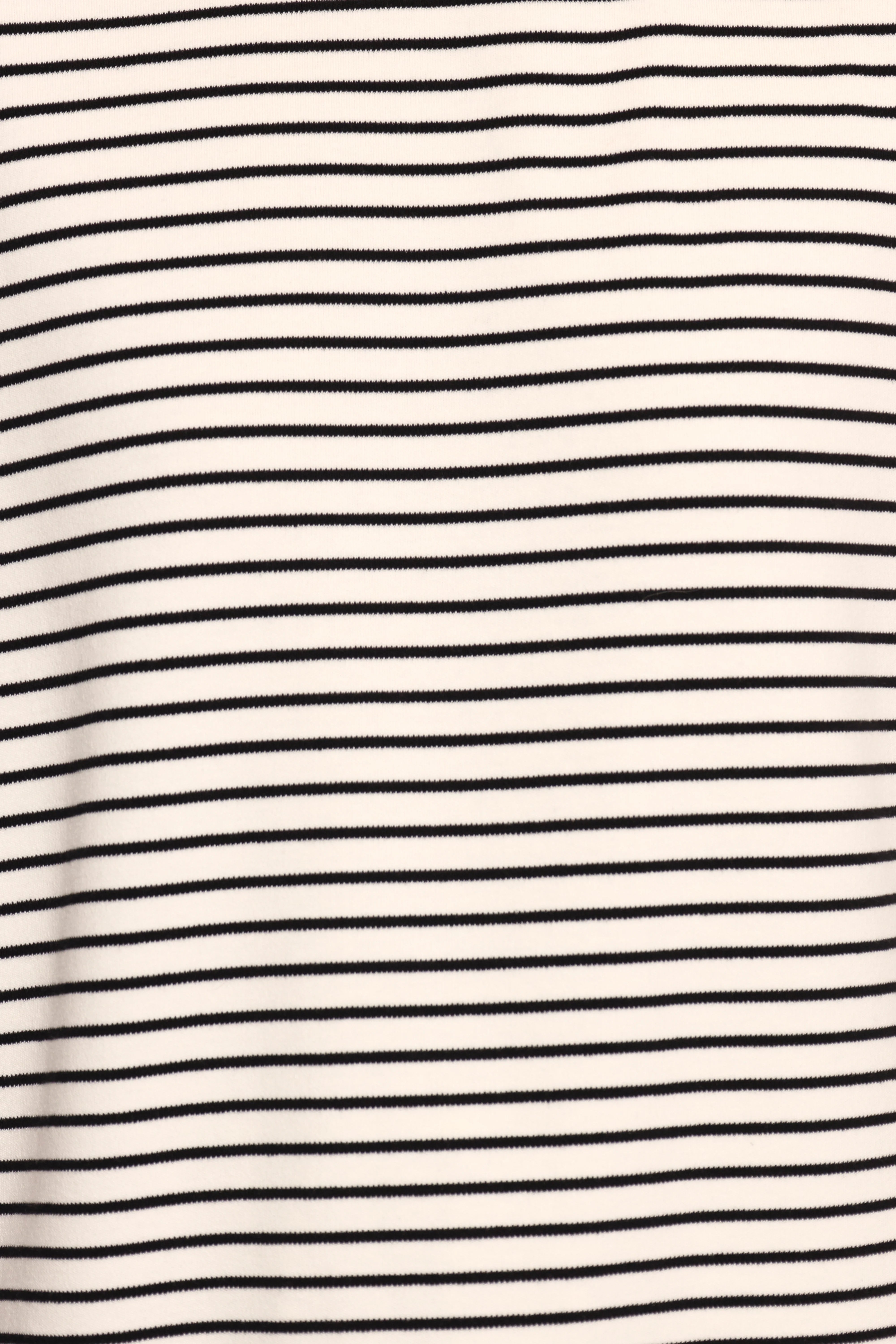 Wilda Oversized Tee - White Black Stripe