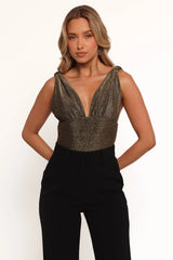 Savannah Bodysuit - Black Light Gold