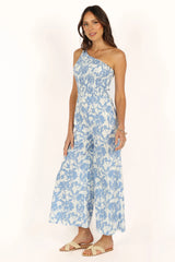 Rae Jumpsuit - Blue Floral