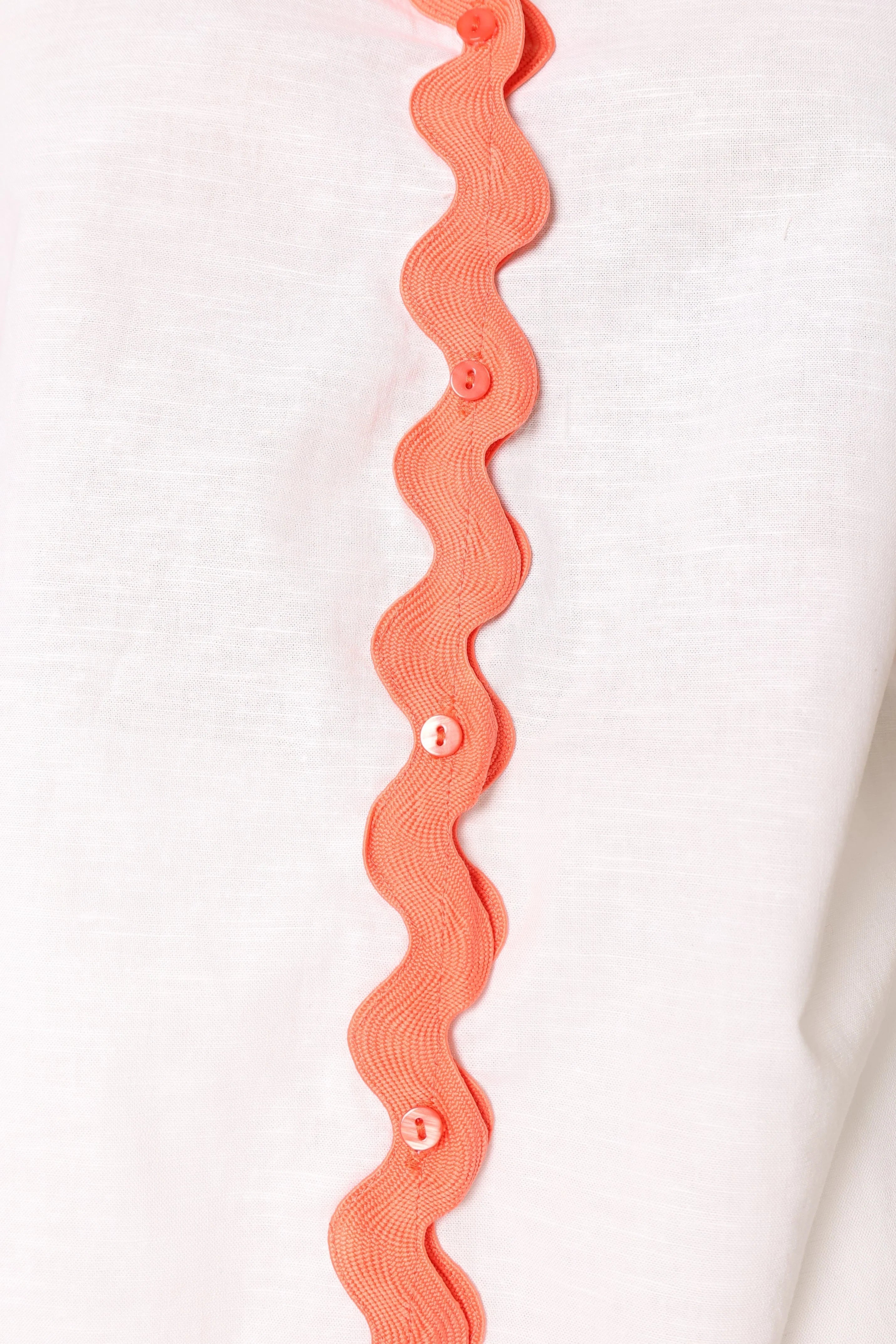 Harry Shirt - White/Melon