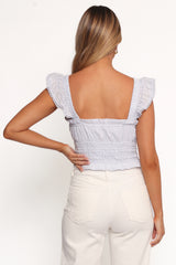 Giran Top - Cashmere Blue