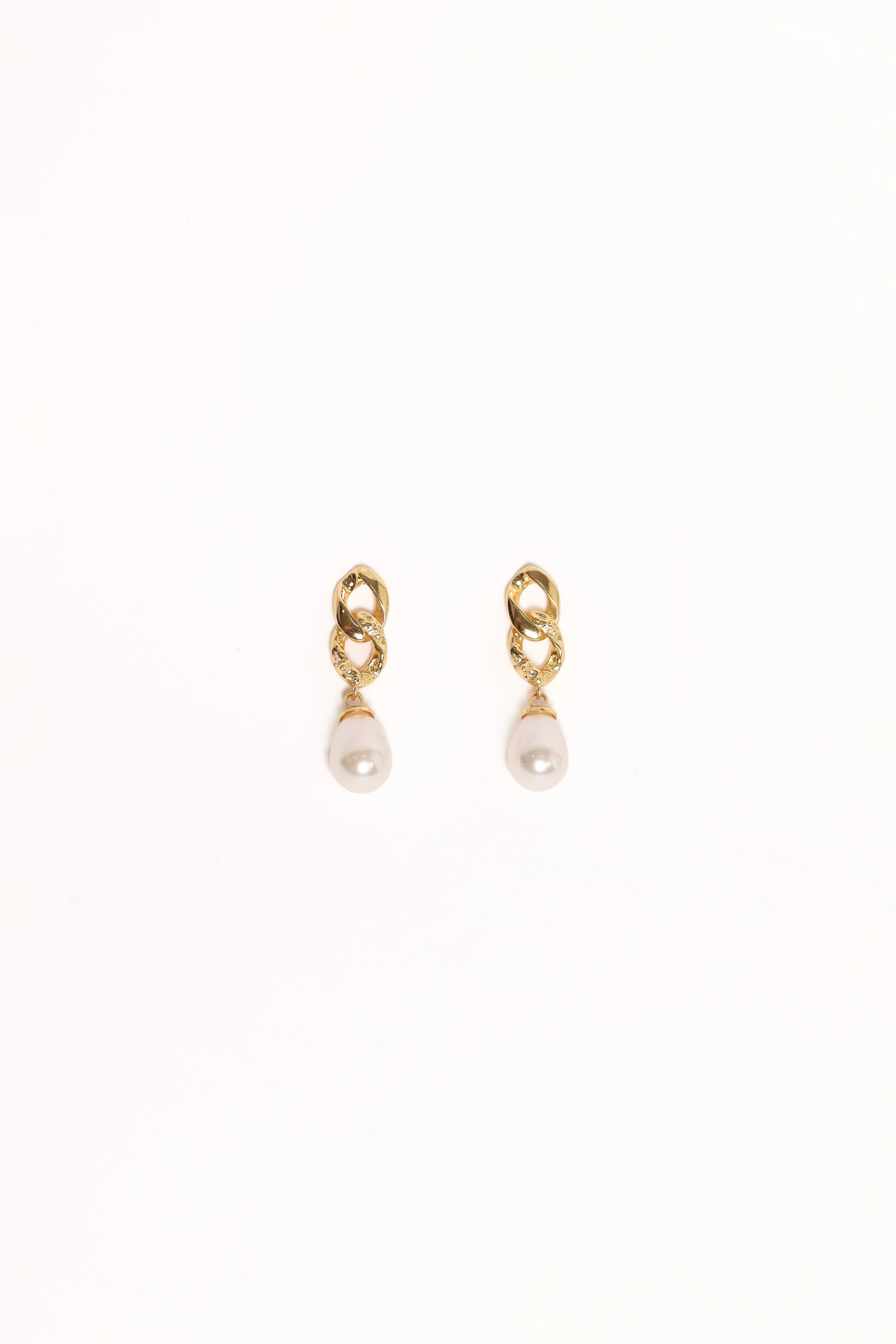 Tallulah Earrings - Gold/Pearl