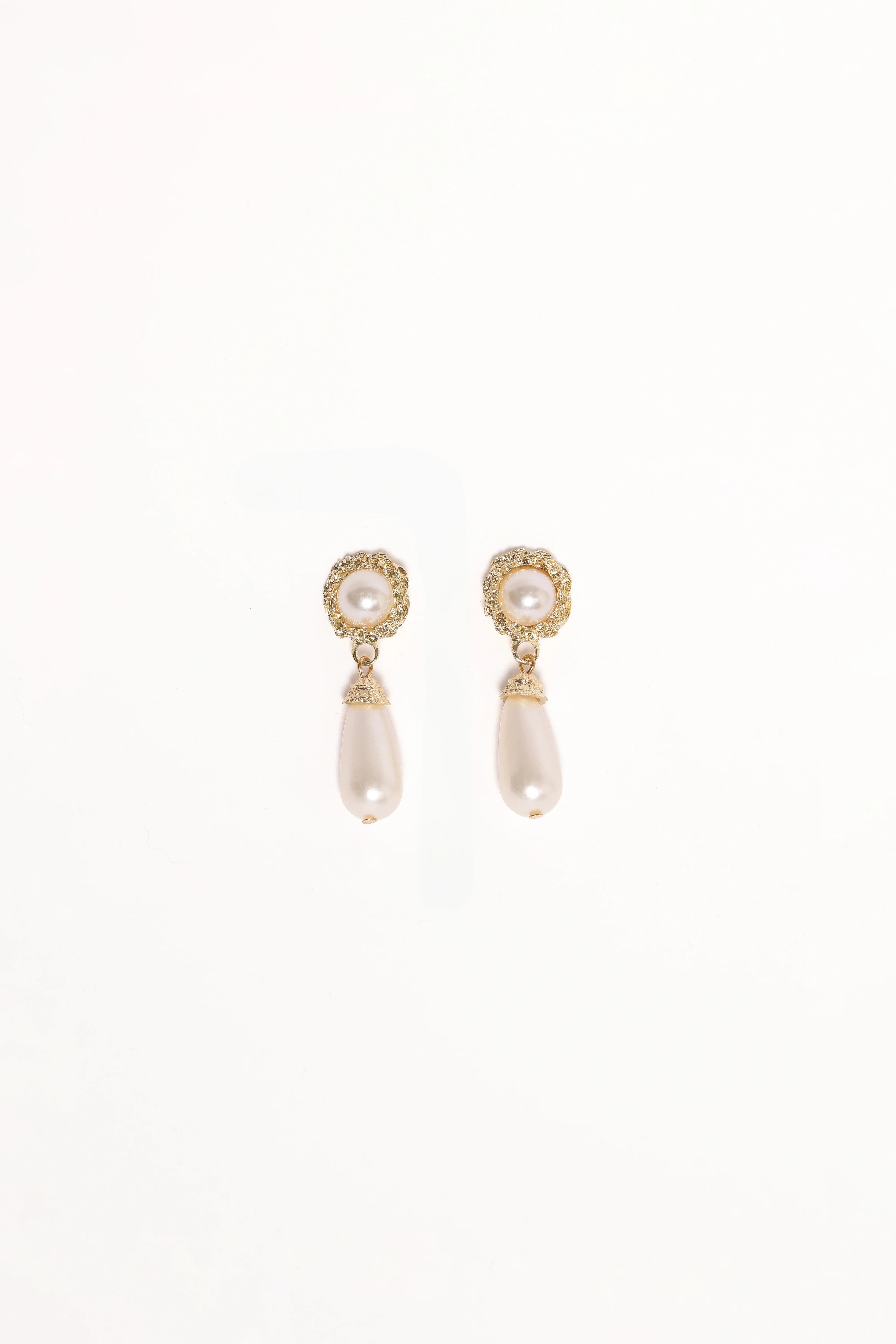Estelle Earrings - Gold/Pearl