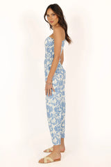 Rae Jumpsuit - Blue Floral